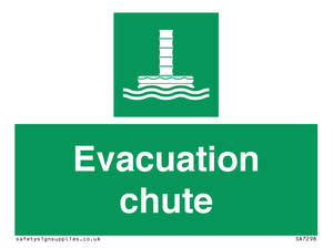 Evacuation chute 