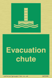 Evacuation chute 