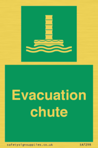 Evacuation chute 