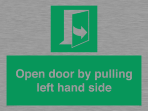 Open door by pulling left hand side