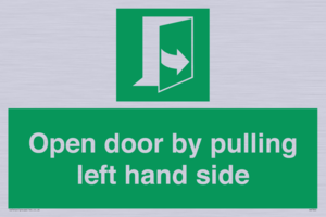 Open door by pulling left hand side
