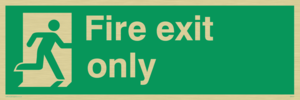 fire exit only