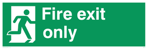 fire exit only
