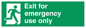 emergency exit only