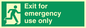 emergency exit only