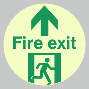 Fire Exit floor graphics