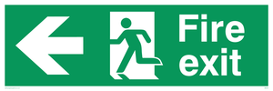 Fire Exit Sign Arrow Left