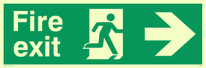 Fire Exit Right Sign