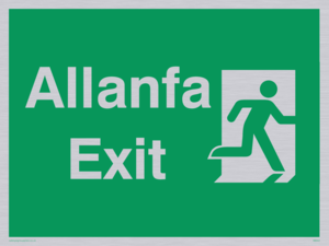 allanfa / exit - safety sign