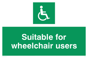 suitable for wheelchair users