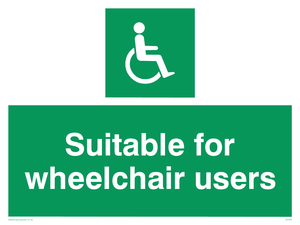 suitable for wheelchair users