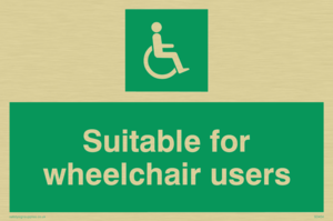 suitable for wheelchair users