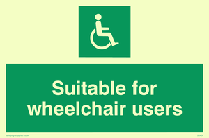 suitable for wheelchair users