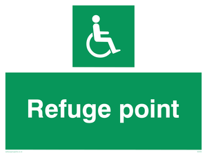 refuge point - safety sign