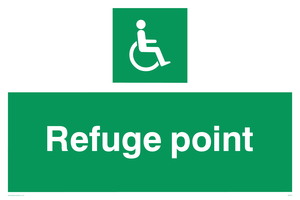 refuge point - safety sign