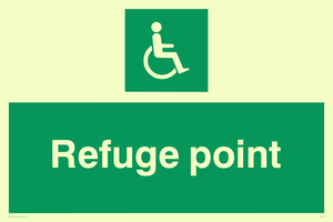 refuge point - safety sign