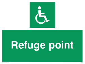 refuge point - safety sign