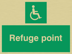 refuge point - safety sign