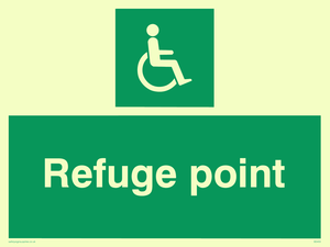 refuge point - safety sign