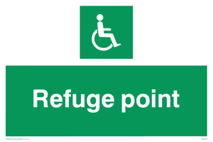 refuge point - safety sign