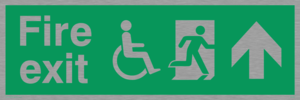 fire exit - disability safety sign