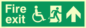 fire exit - disability safety sign