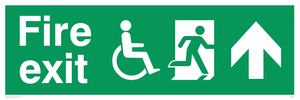 fire exit - disability safety sign