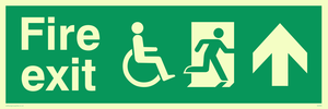 fire exit - disability safety sign