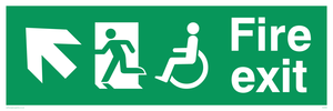 fire exit - disability safety sign