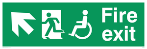 fire exit - disability safety sign