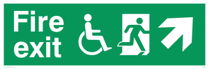 fire exit - disability safety sign