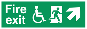 fire exit - disability safety sign
