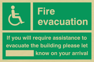 Fire evacuation for wheelchair users