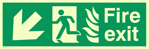 fire exit - safety sign