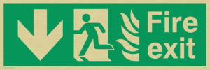 fire exit - safety sign