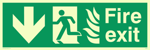 fire exit - safety sign