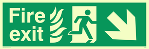 fire exit - safety sign