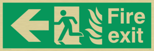 fire exit - safety sign