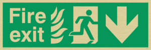 fire exit - safety sign