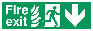 fire exit - safety sign