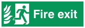 fire exit - safety sign