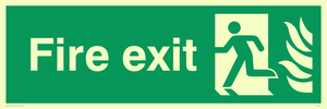 fire exit - safety sign