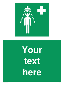 Custom Safety Shower Sign 