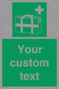 Custom sign safe condition Medical grab bag