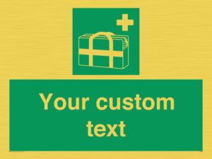 Custom sign safe condition Medical grab bag