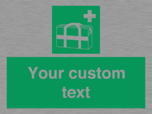 Custom sign safe condition Medical grab bag