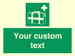 Custom sign safe condition Medical grab bag