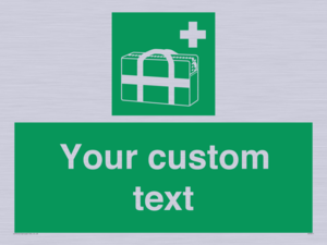 Custom sign safe condition Medical grab bag