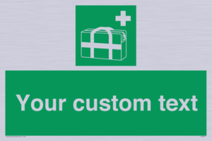 Custom sign safe condition Medical grab bag