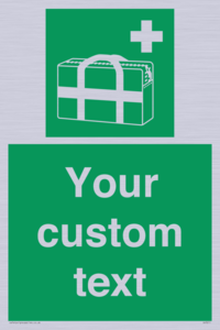 Custom sign safe condition Medical grab bag